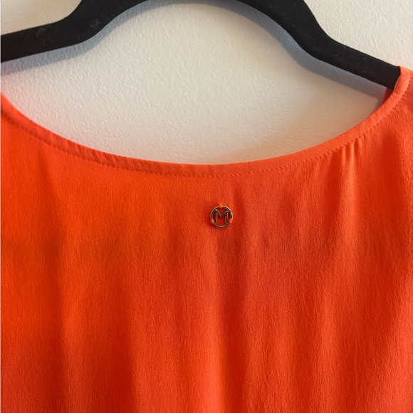 Marie Oliver Andi Fringe Mini Dress – Red Ochre / Orange Size Medium | 100% Silk - Picture 4 of 6